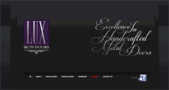 Desktop Screenshot of luxirondoors.com